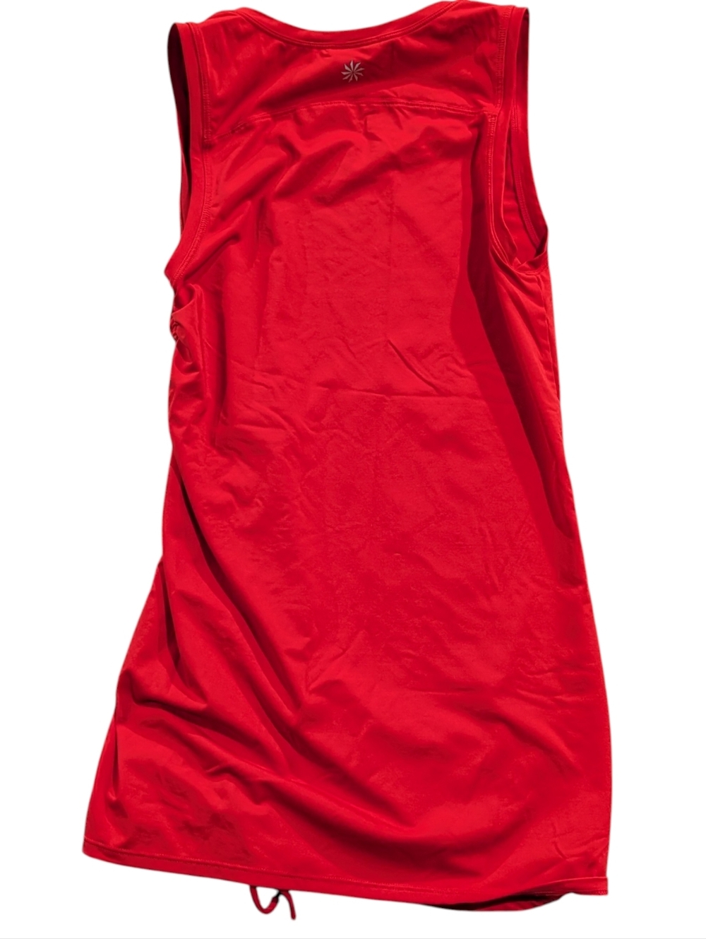 Athleta Transcend Ruched Tank Top XXS Red VitaFree Lycra Side Ruching Yoga - Picture 3 of 7